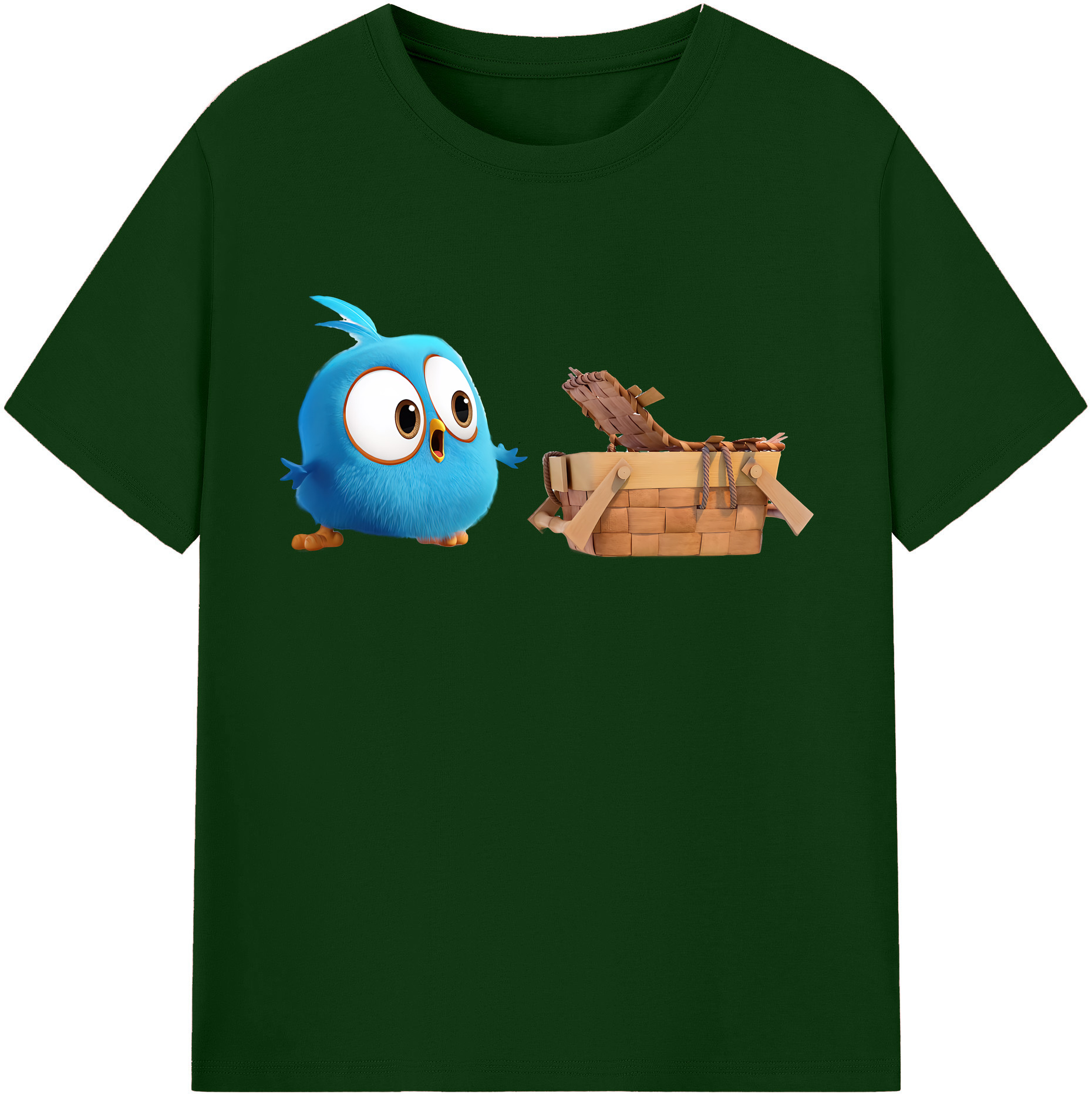 （画像用） Angry Birds アングリーバード 綿100％半袖Tシャツ（フロントプリント）